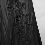 Party Darkness Floral Pattern Floor Length Sexy Women Lace Fishtail Dress