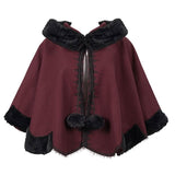 Hollow Man' Gothic Cape With A Hood (Red)
