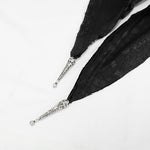 Ca021 Dark Thin Hooded Small Shawl