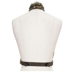 Steampunk Accessories Brown Women Distressed Body Harness With Chains