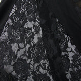 Gothic Women Cross Decoration Knit Lace Bell Bottoms Pants