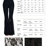 Corrupted Mermaid' Gothic Bell Bottom Pants